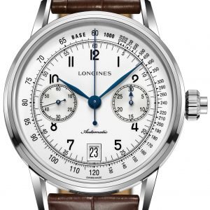 Longines Column Wheel L2.800.4.23.4 Kello Valkoinen / Nahka