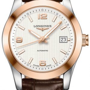 Longines Conquest L2.285.5.76.3 Kello Hopea / Nahka