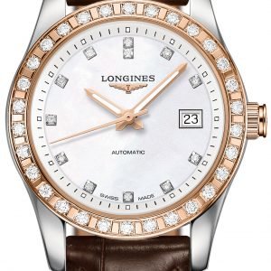 Longines Conquest L2.285.5.88.3 Kello Valkoinen / Nahka