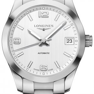 Longines Conquest L2.385.4.76.6 Kello Hopea / Teräs