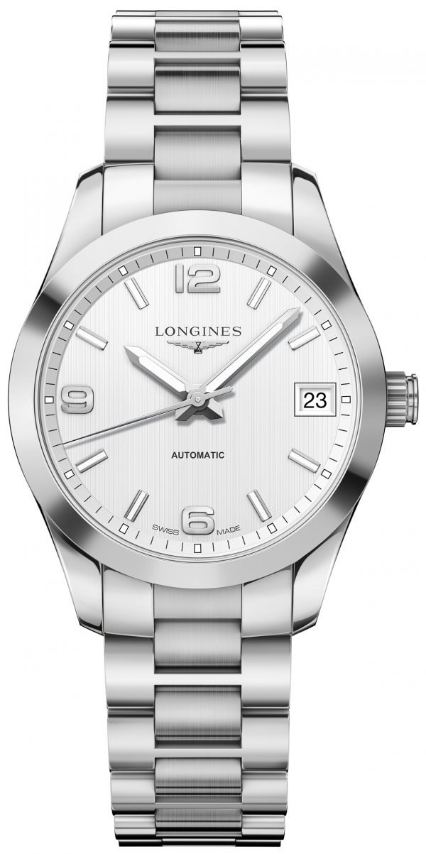 Longines Conquest L2.385.4.76.6 Kello Hopea / Teräs