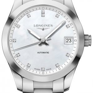 Longines Conquest L2.385.4.87.6 Kello Valkoinen / Teräs