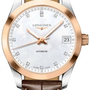 Longines Conquest L2.385.5.87.3 Kello Valkoinen / Nahka