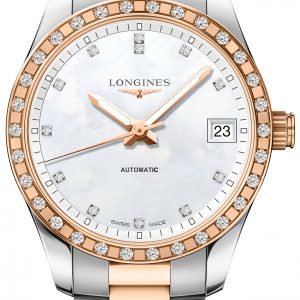 Longines Conquest L2.385.5.88.7 Kello Valkoinen / 18k