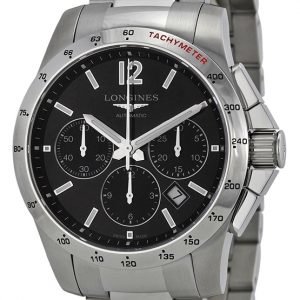 Longines Conquest L2.743.4.56.6 Kello Musta / Teräs