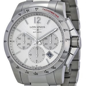 Longines Conquest L2.743.4.76.6 Kello Hopea / Teräs