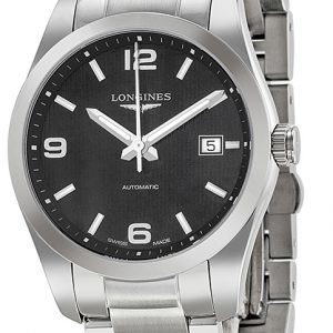 Longines Conquest L2.785.4.56.6 Kello Musta / Teräs