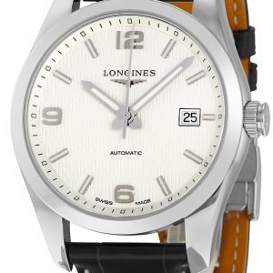 Longines Conquest L2.785.4.76.3 Kello Hopea / Nahka