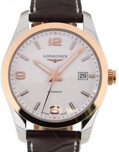 Longines Conquest L2.785.5.76.3 Kello Hopea / Nahka