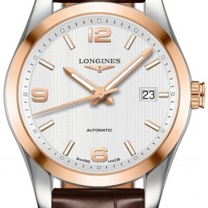 Longines Conquest L2.785.5.76.5 Kello Hopea / Nahka