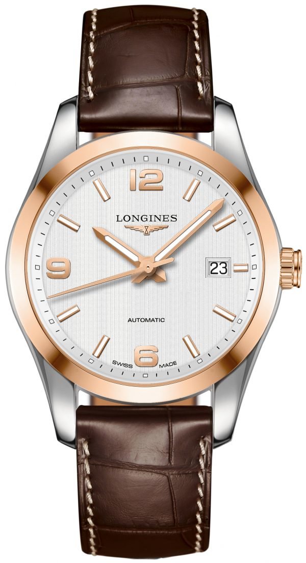 Longines Conquest L2.785.5.76.5 Kello Hopea / Nahka