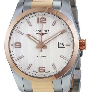 Longines Conquest L2.785.5.76.7 Kello Hopea / 18k Punakultaa