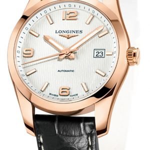 Longines Conquest L2.785.8.76.3 Kello Hopea / Nahka