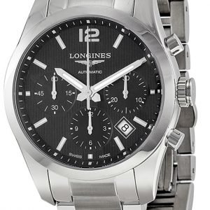 Longines Conquest L2.786.4.56.6 Kello Musta / Teräs