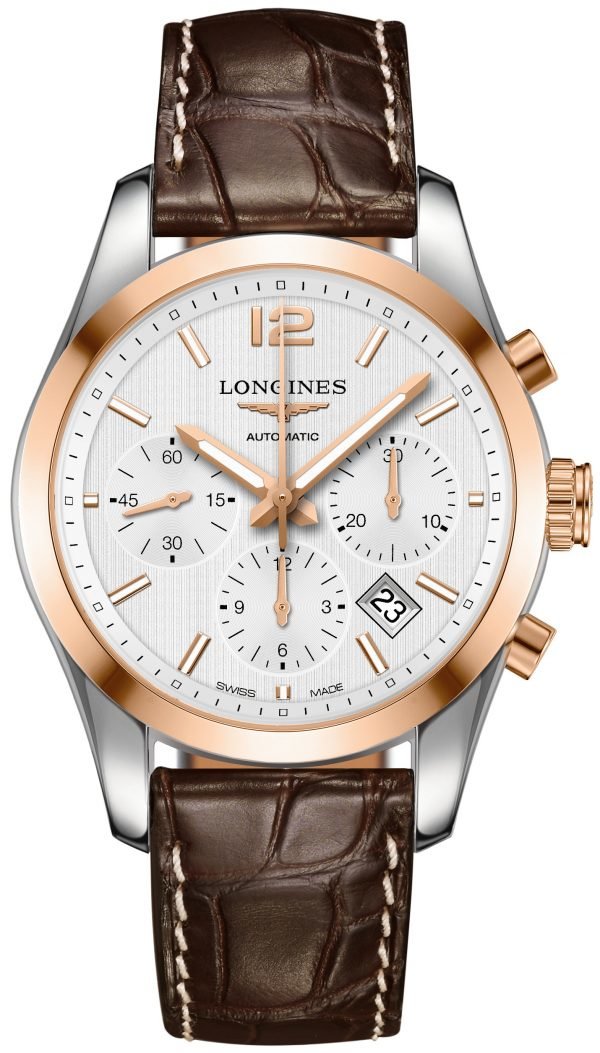 Longines Conquest L2.786.5.76.5 Kello Hopea / Nahka