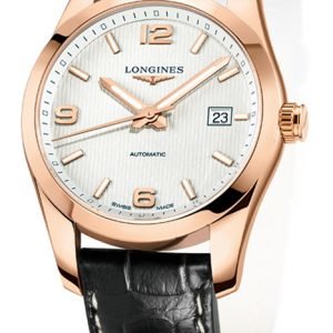 Longines Conquest L2.786.8.76.3 Kello Hopea / Nahka