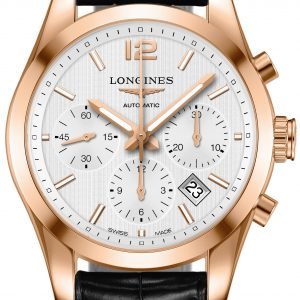 Longines Conquest L2.786.8.76.5 Kello Hopea / Nahka