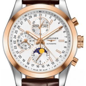 Longines Conquest L2.798.5.72.3 Kello Valkoinen / Nahka