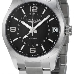 Longines Conquest L2.799.4.56.6 Kello Musta / Teräs