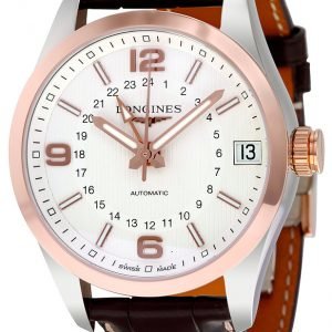 Longines Conquest L2.799.5.76.3 Kello Hopea / Nahka