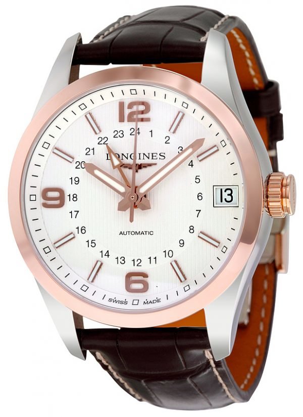 Longines Conquest L2.799.5.76.3 Kello Hopea / Nahka