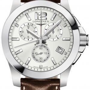 Longines Conquest L3.660.4.76.4 Kello Hopea / Nahka