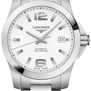 Longines Conquest L3.676.4.16.6 Kello Valkoinen / Teräs