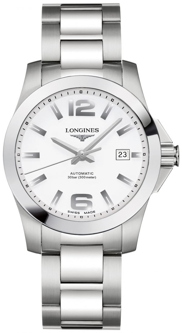 Longines Conquest L3.676.4.16.6 Kello Valkoinen / Teräs