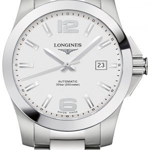 Longines Conquest L3.676.4.76.6 Kello Hopea / Teräs