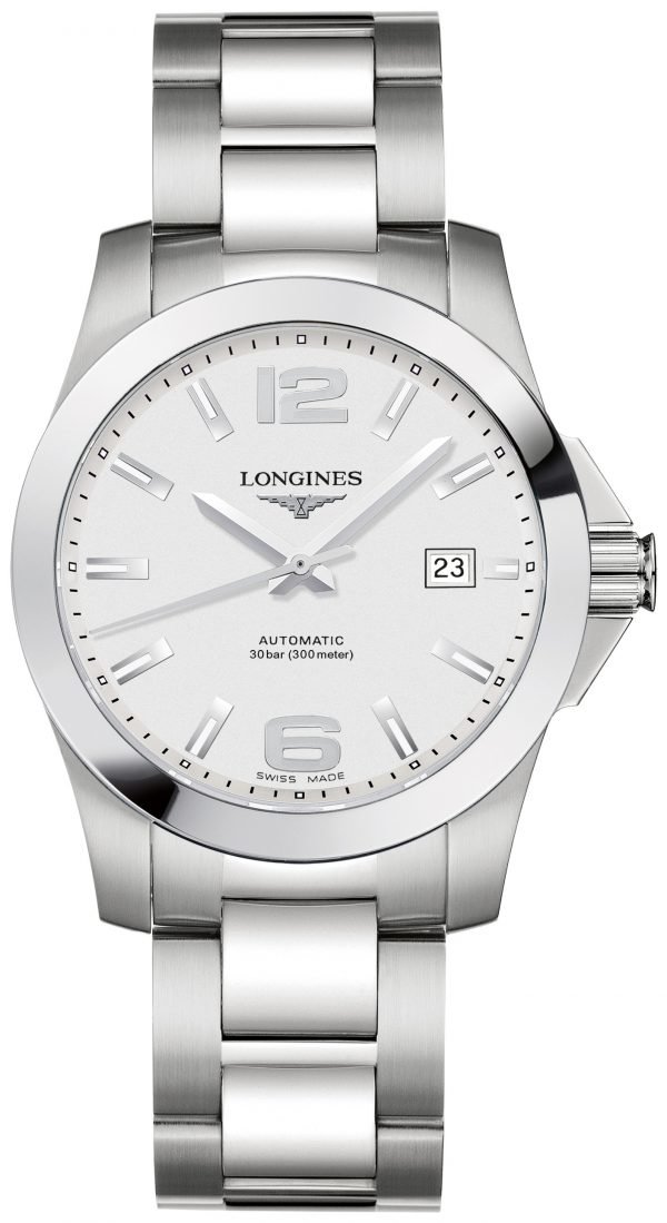 Longines Conquest L3.676.4.76.6 Kello Hopea / Teräs