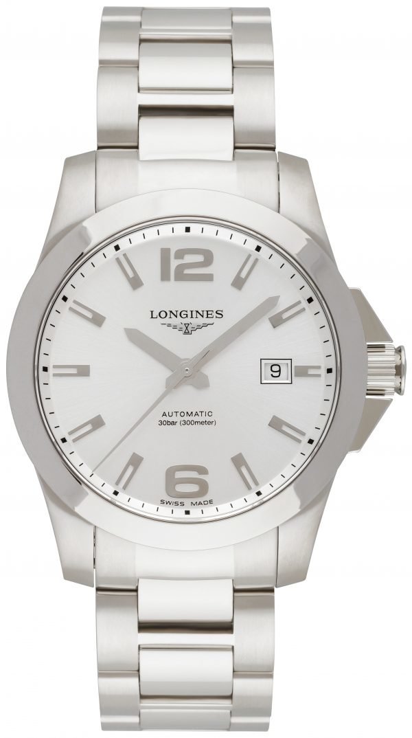 Longines Conquest L3.677.4.76.6 Kello Hopea / Teräs