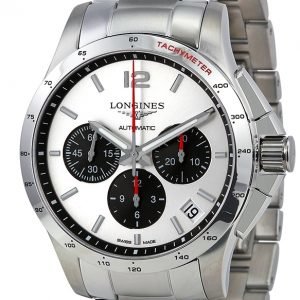 Longines Conquest L3.697.4.06.6 Kello Hopea / Teräs