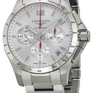 Longines Conquest L3.697.4.76.6 Kello Hopea / Teräs