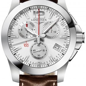 Longines Conquest L3.700.4.76.4 Kello Hopea / Nahka