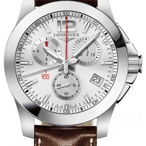 Longines Conquest L3.700.4.76.5 Kello Hopea / Nahka