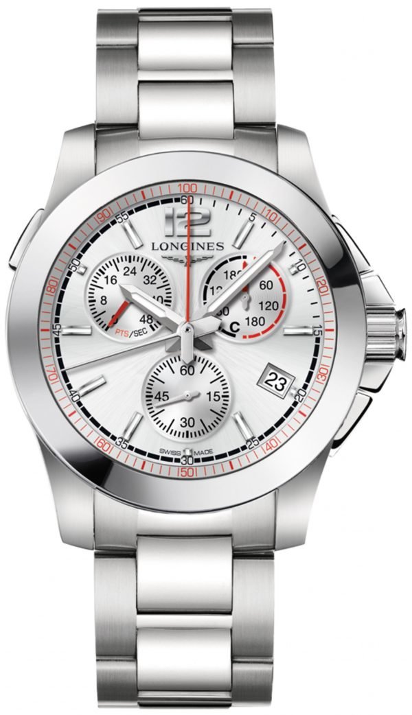 Longines Conquest L3.701.4.76.6 Kello Hopea / Teräs