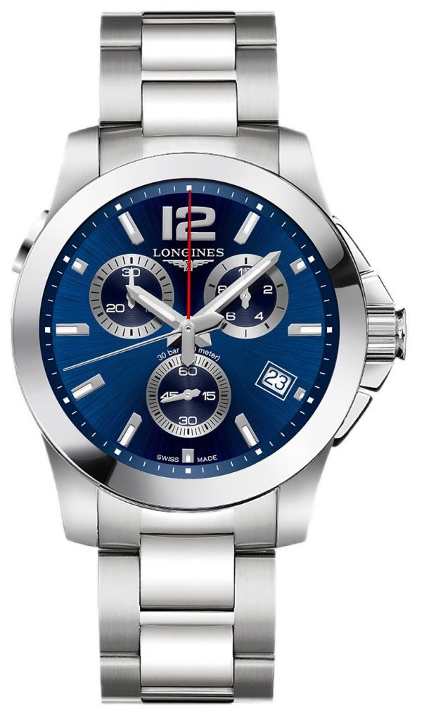 Longines Conquest L3.702.4.96.6 Kello Sininen / Teräs