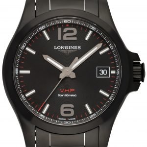 Longines Conquest L3.716.2.56.6 Kello Musta / Teräs