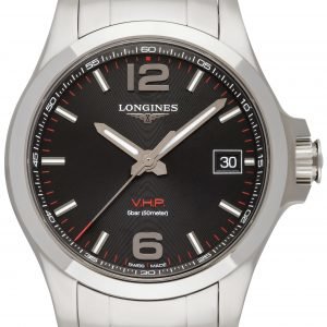 Longines Conquest L3.716.4.56.6 Kello Musta / Teräs