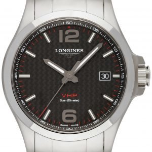 Longines Conquest L3.726.4.66.6 Kello Musta / Teräs