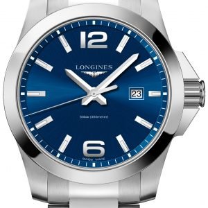 Longines Conquest L3.760.4.96.6 Kello Sininen / Teräs