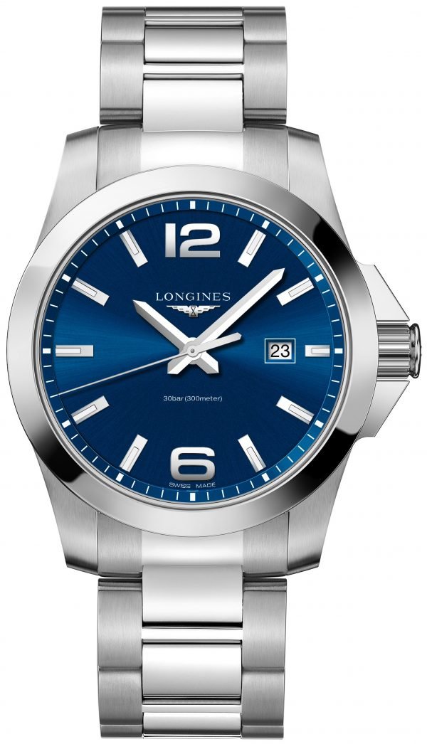 Longines Conquest L3.760.4.96.6 Kello Sininen / Teräs