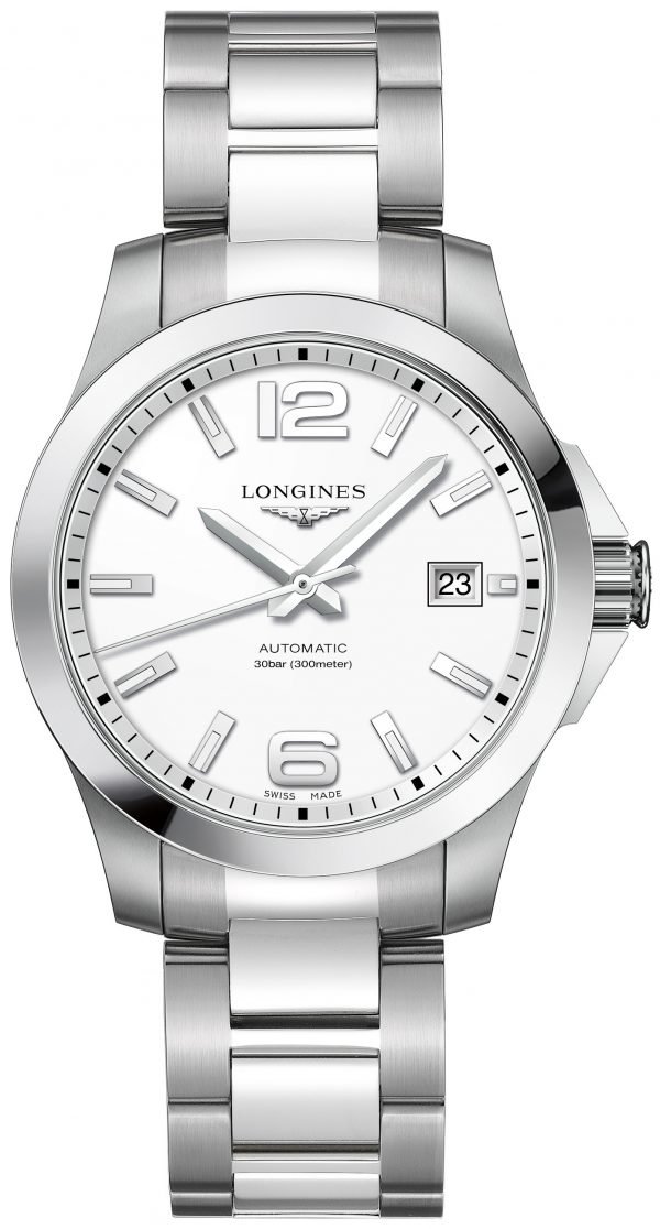 Longines Conquest L3.776.4.16.6 Kello Valkoinen / Teräs