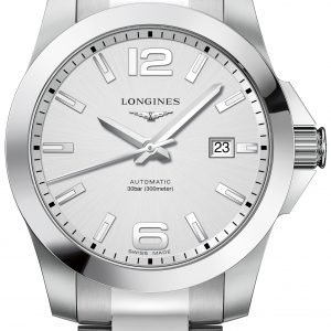 Longines Conquest L3.777.4.76.6 Kello Hopea / Teräs