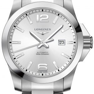 Longines Conquest L3.778.4.76.6 Kello Hopea / Teräs