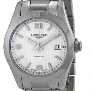 Longines Conquest Ladies L2.285.4.76.6 Kello Hopea / Teräs