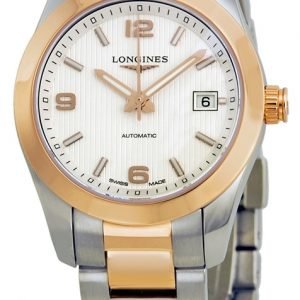 Longines Conquest Ladies L2.285.5.76.7 Kello Hopea / Teräs