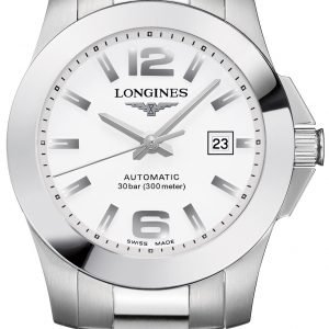 Longines Conquest Ladies L3.276.4.16.6 Kello Valkoinen / Teräs