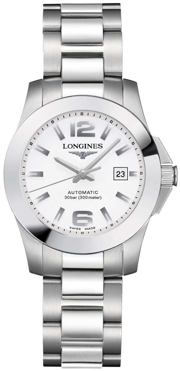 Longines Conquest Ladies L3.276.4.16.6 Kello Valkoinen / Teräs