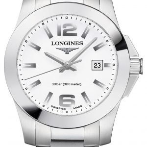 Longines Conquest Ladies L3.277.4.16.6 Kello Valkoinen / Teräs